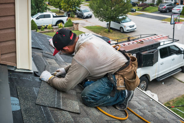 Professional Flat Roof Repair technician working in Grays River, WA